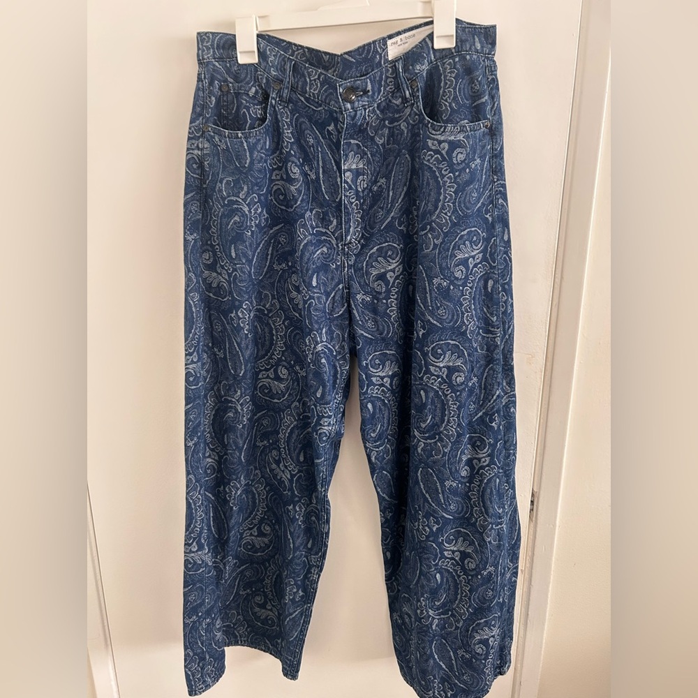 rag & bone Blue Paisley Men's Jeans